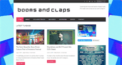 Desktop Screenshot of boomsandclaps.com